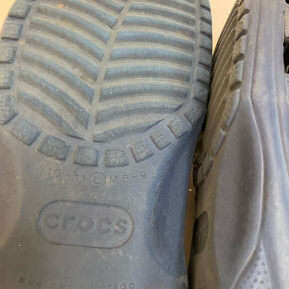 Crocs Women's Mule Clogs Slip On Shoes Navy Blue Size 10-11 - Picture 6 of 6